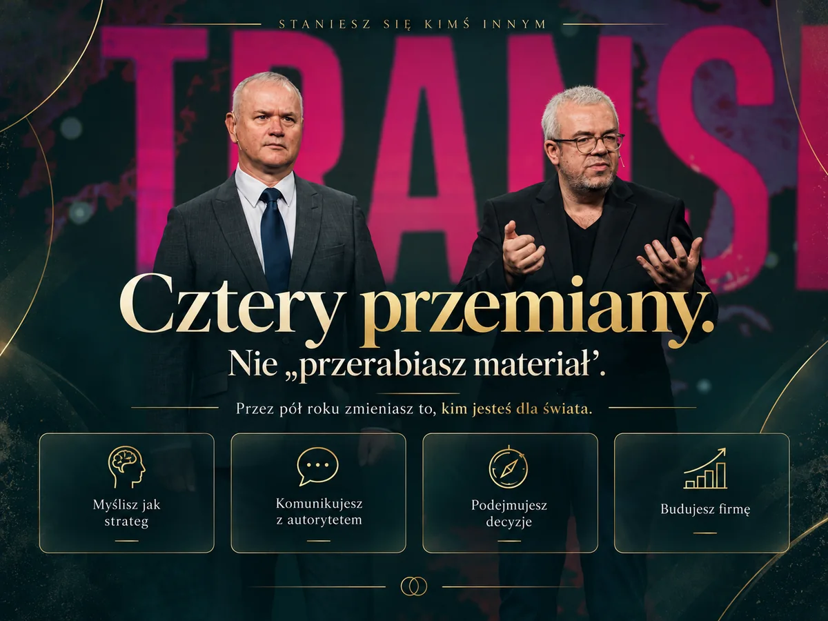 Cztery przemiany — Łukasz i Tomek na scenie, strategia, komunikacja, decyzje i rozwój.